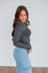 Audra Basic Top - Charcoal