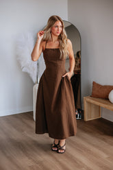 Breigh Gingham Dress - Espresso Mix