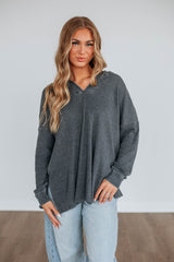 Bronwen Oversized Top - Vintage Black