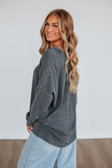 Bronwen Oversized Top - Vintage Black