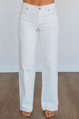 Logan Hidden Jeans - Ivory