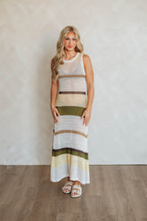 Suni Crochet Striped Dress