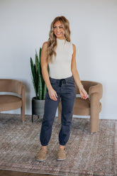 Drea Mica Joggers - Vintage Black