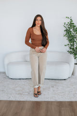 Shayla Basic Top - Cinnamon