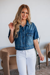 Audley Risen Denim Top