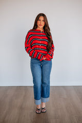 Teddy Striped Cardigan