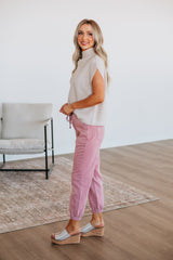Drea Mica Joggers - Blush