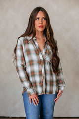 Charli Flannel Top