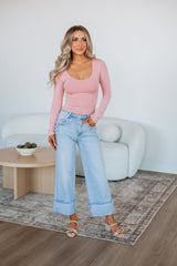 Shayla Basic Top - Blush