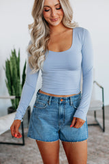 Shayla Basic Top - Powder Blue