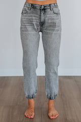 Francie Mica Denim Joggers