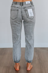 Francie Mica Denim Joggers
