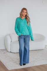 Brooke Cardigan - Turquoise