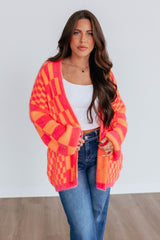 Kristy Checkered Cardigan