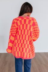 Kristy Checkered Cardigan