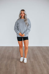 Jandi Lounge Crewneck - Heather Grey