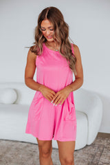 Keisha Lounge Romper - Bubblegum