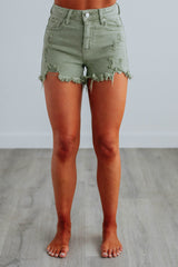 Mae Risen Shorts - Olive