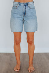 Marlin Hidden Shorts - Light Wash