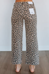 Olivia Vervet Jeans - Leopard