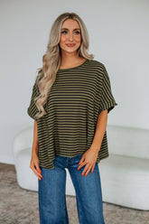 Zelie Striped Top