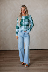 Coralie Striped Cardigan