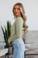 Shayla Basic Top - Matcha