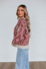 Sheena Knit Sweater - Chocolate Mix