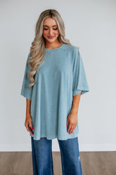 Skylen Oversized Tee - Dusty Coast