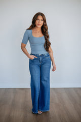 Spader Basic Top - Slate Blue