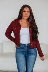 Gemma Risen Denim Jacket - Mahogany