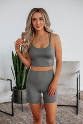 Tayten Biker Shorts - Pebble