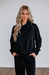 Teleri Lounge Top - Washed Black