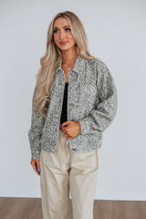 Miley Leopard Denim Jacket