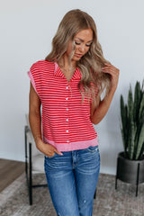Amelia Striped Cardigan Top