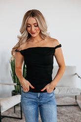 Zariya Off Shoulder Top - Black