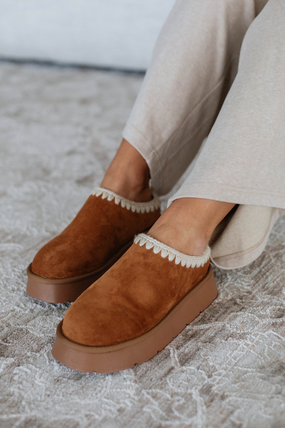 Tread Softly Platform Slippers