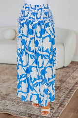 Ambria Maxi Skirt - Ocean Mix