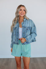 Aminah Striped Shorts - Kelly Green