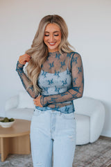 Asa Lace Top - Dark Teal
