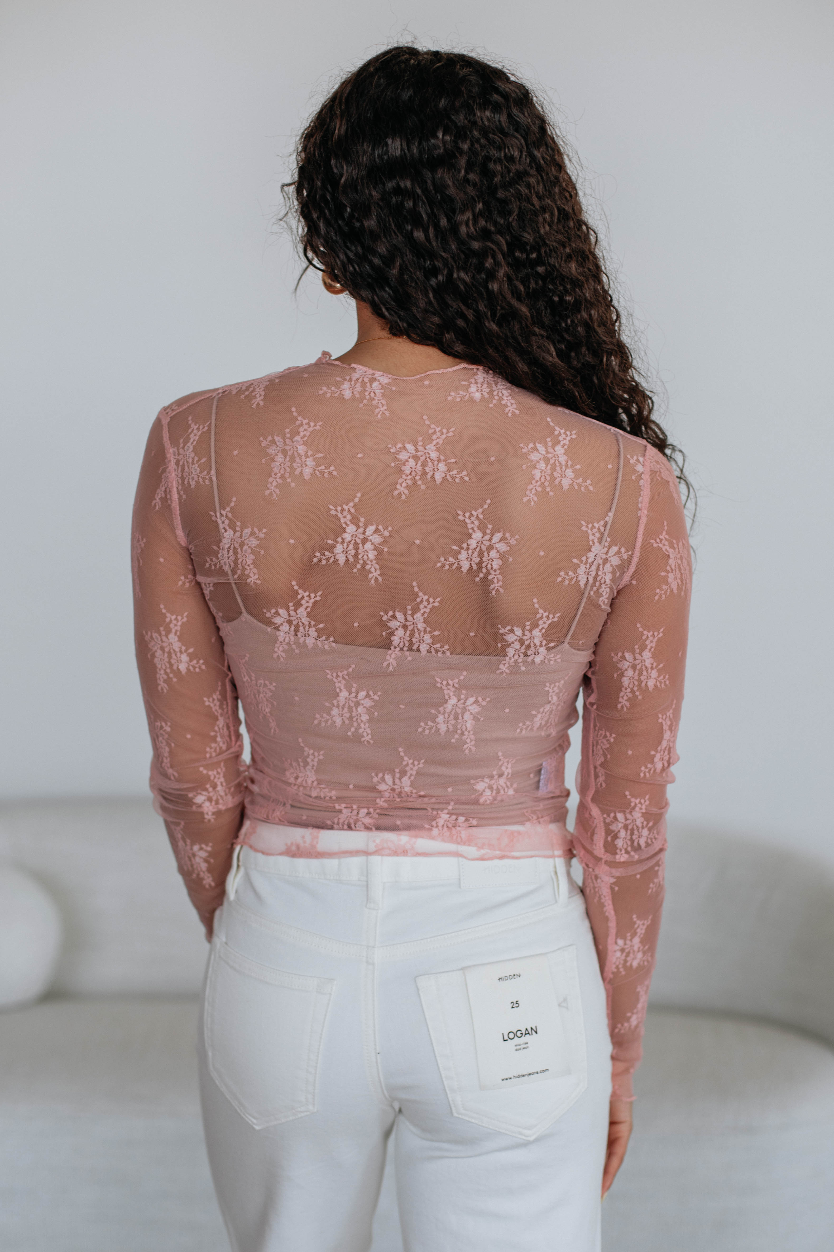 Asa Lace Top - Blush