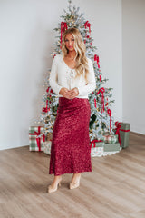 Azley Sequin Skirt