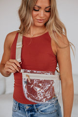 Kya Clear Stadium Bag - Cream