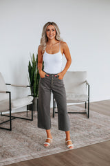 Blithe Wide Leg Pants - Charcoal
