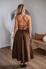 Breigh Gingham Dress - Espresso Mix