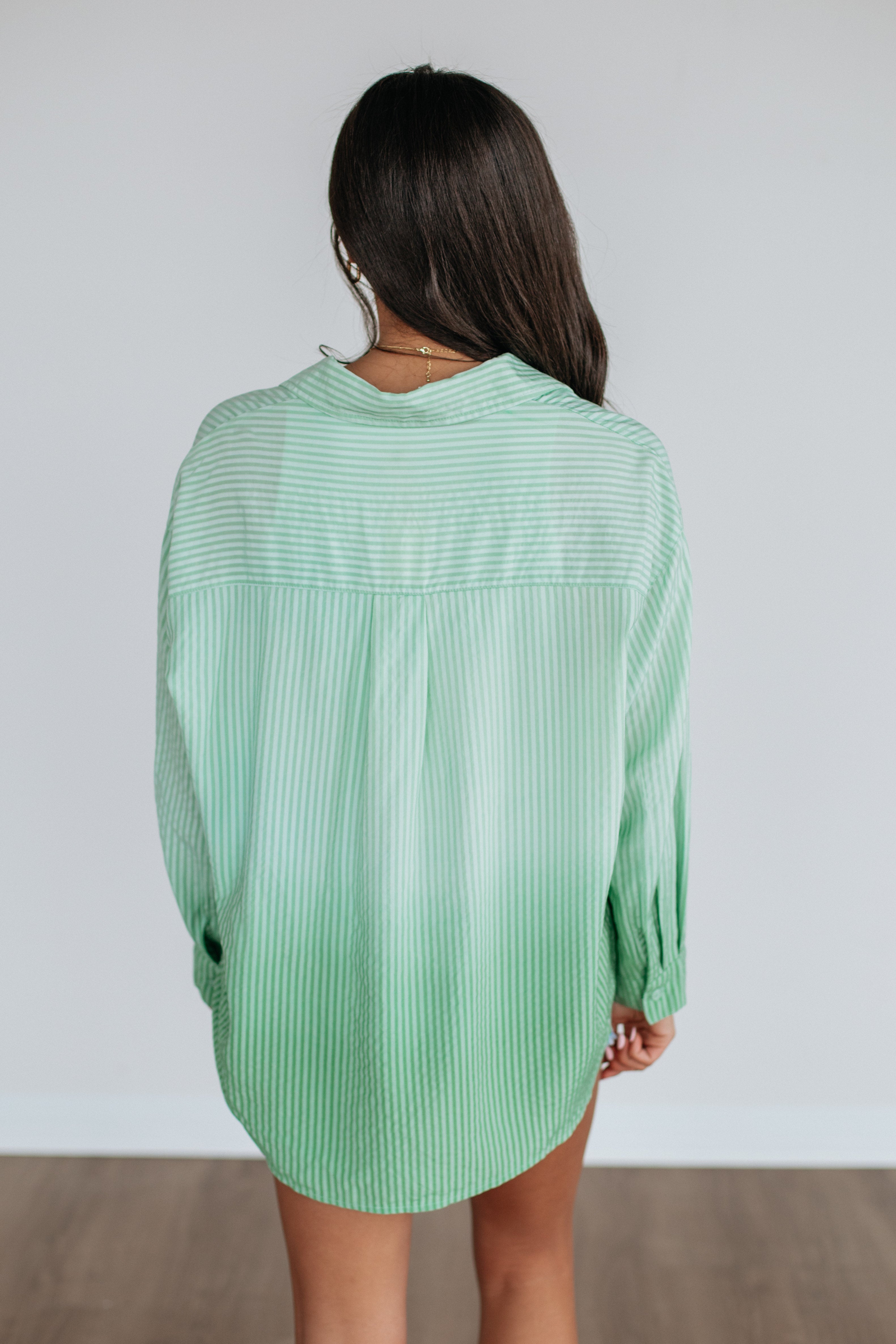 Brindi Striped Button Down