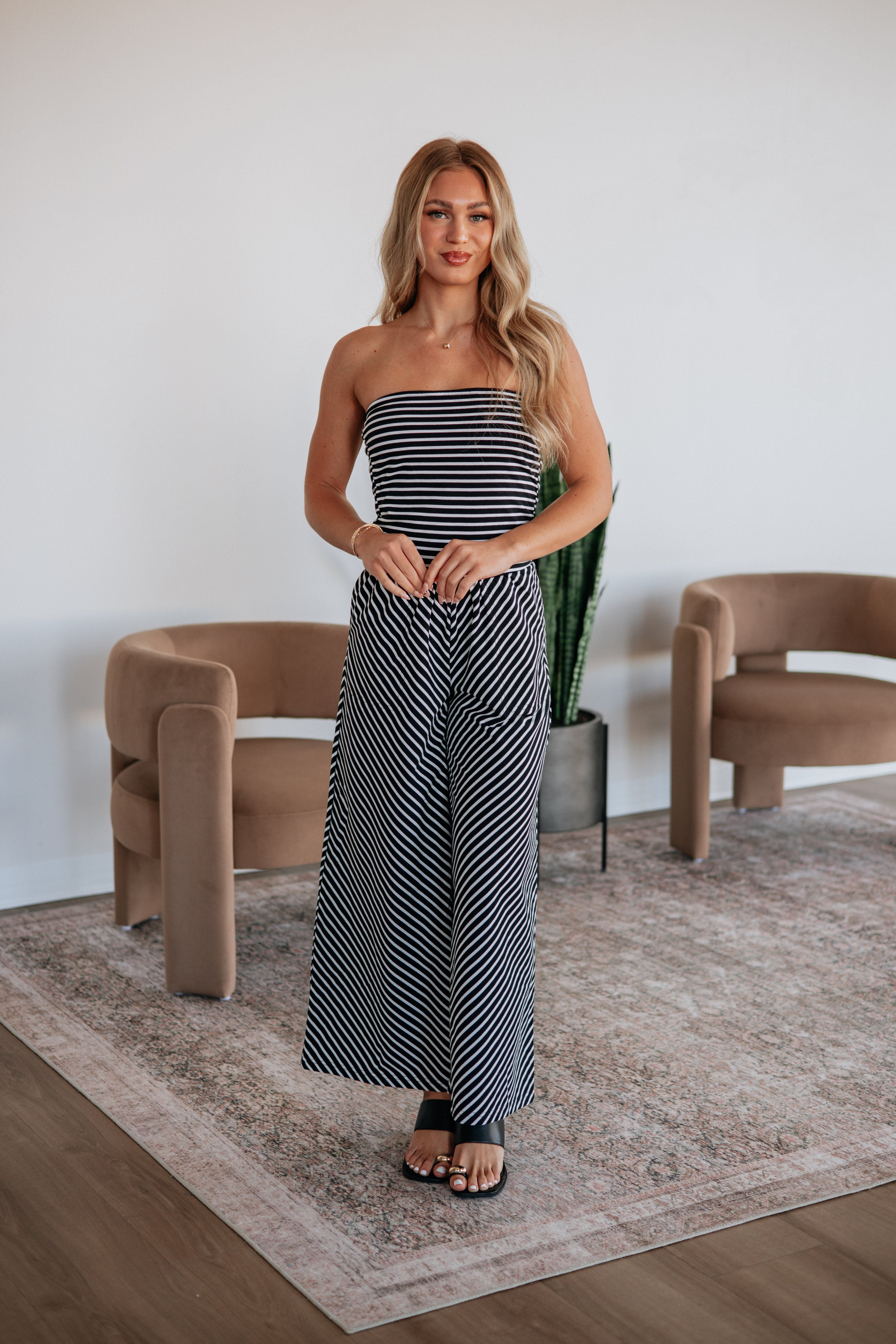 Bryanna Striped Jumpsuit