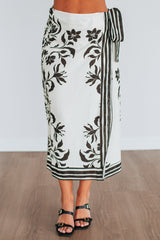 Carryn Floral Wrap Skirt