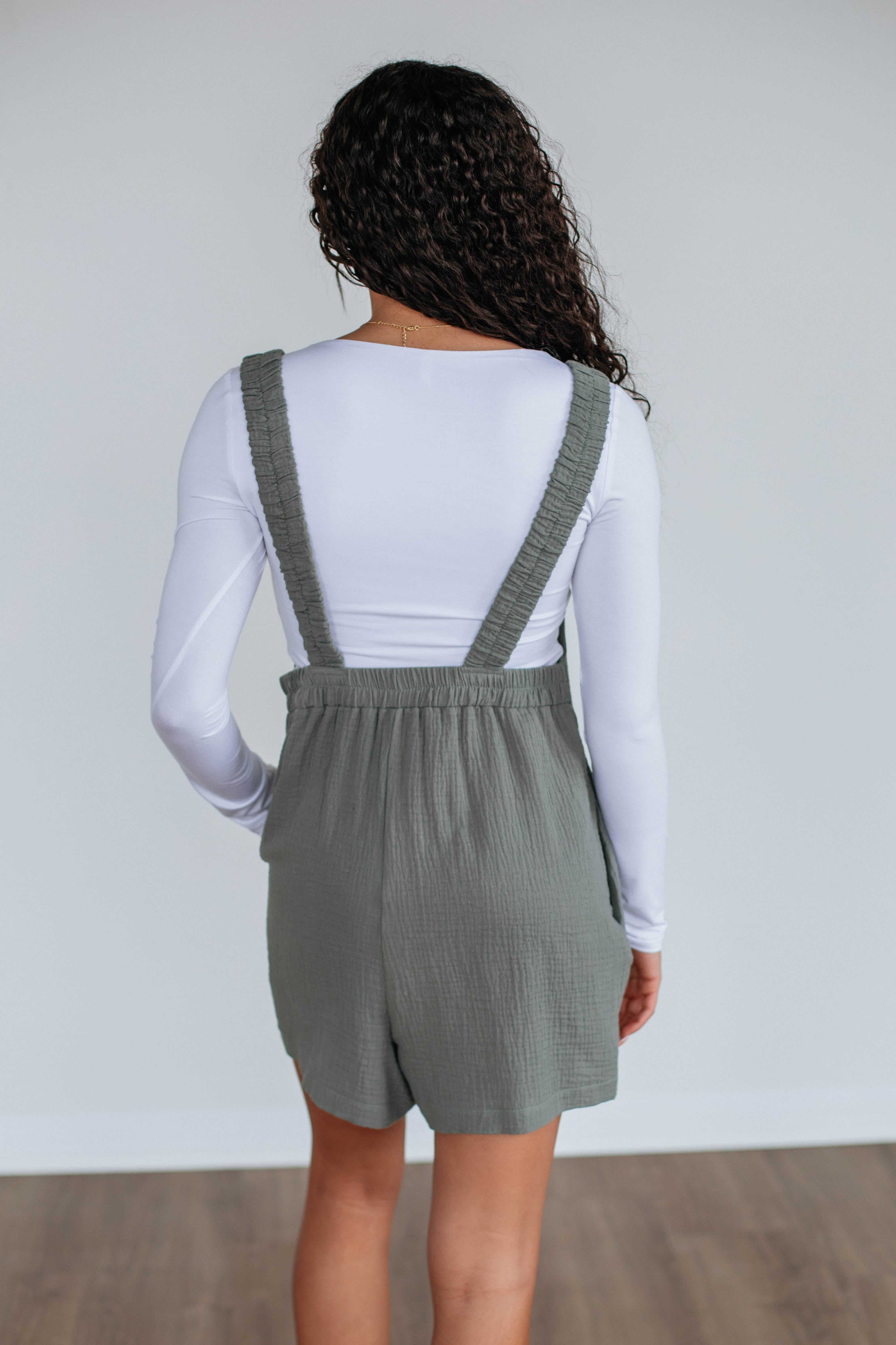 Chamberly Romper - Artichoke