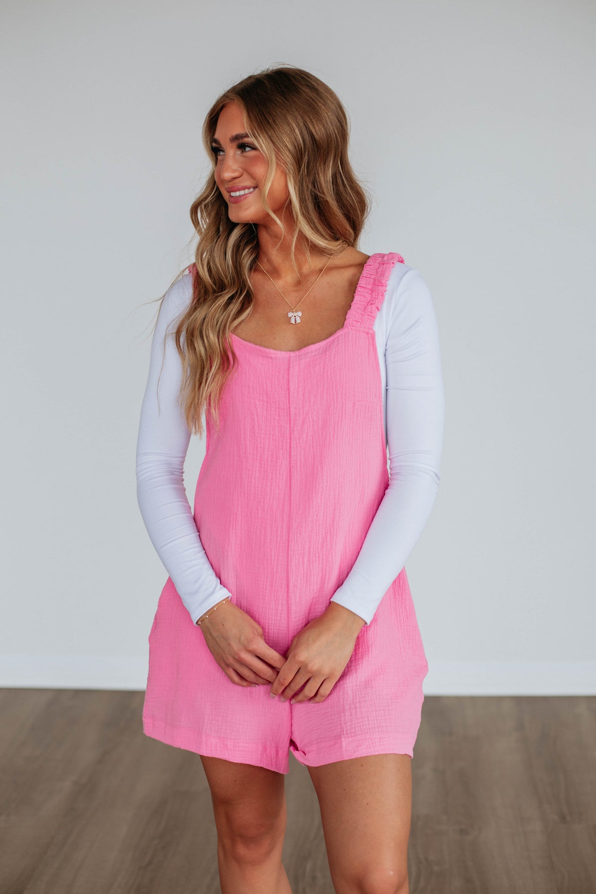 Chamberly Romper - Bubblegum